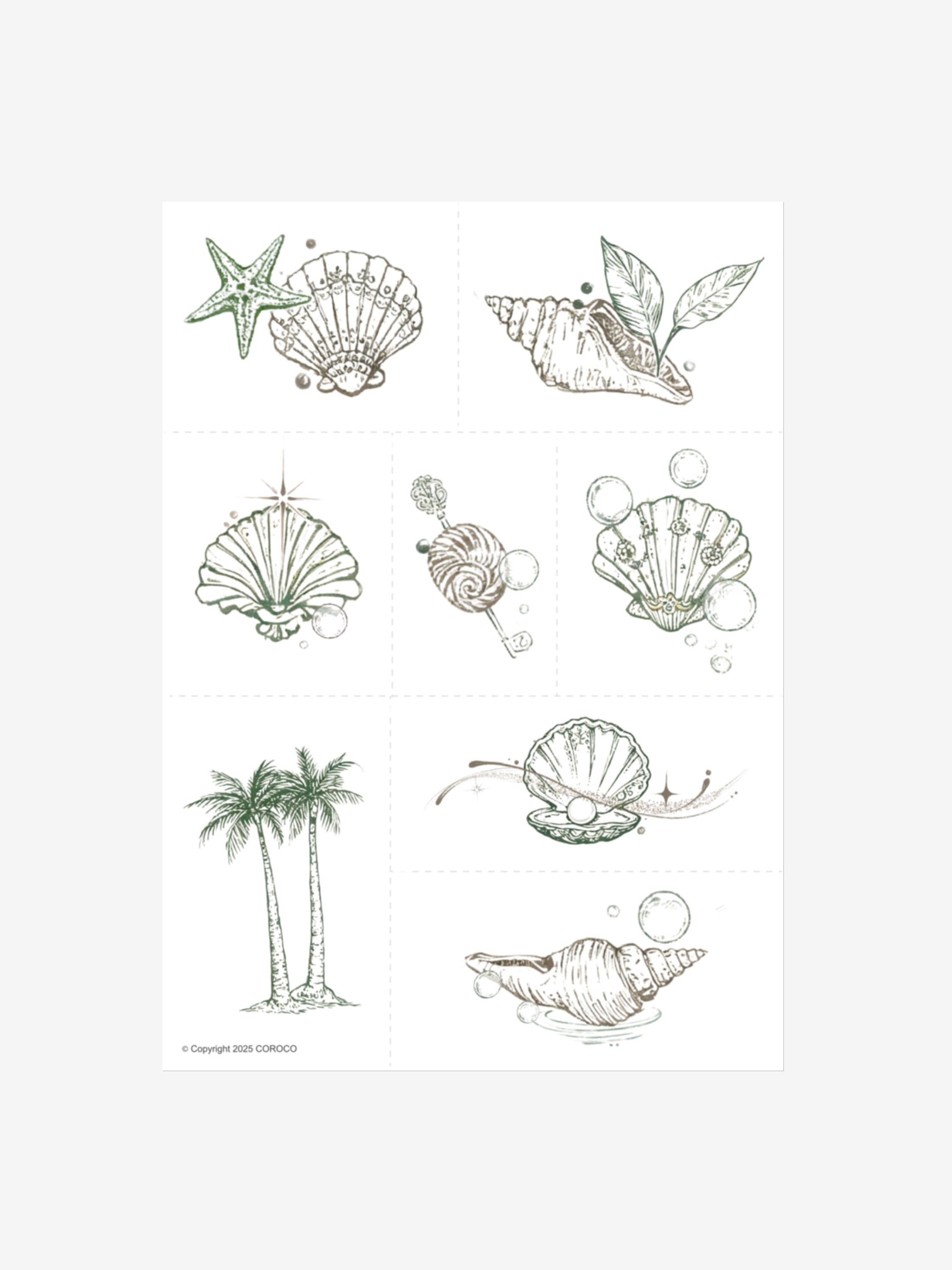 Palm & Shell Reverie